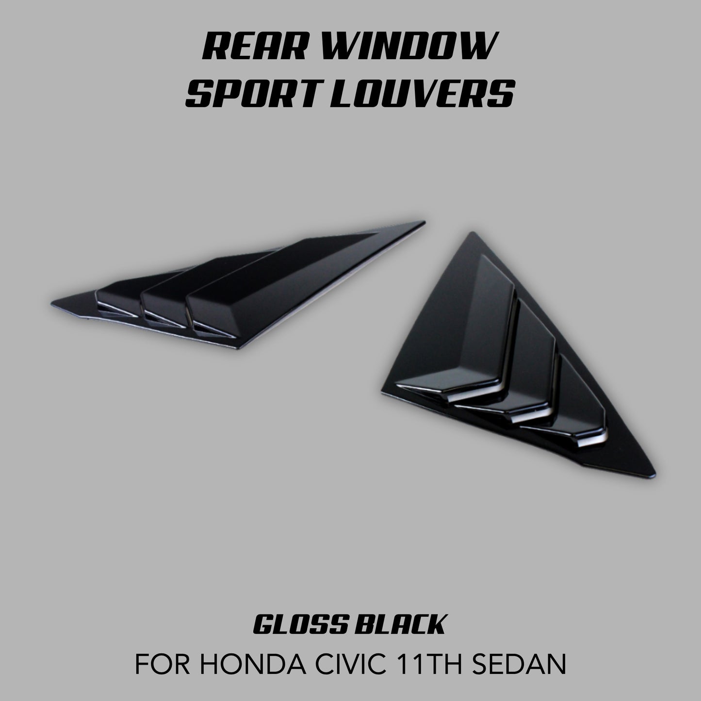 Buy rear window sport louvers for Civic sedan