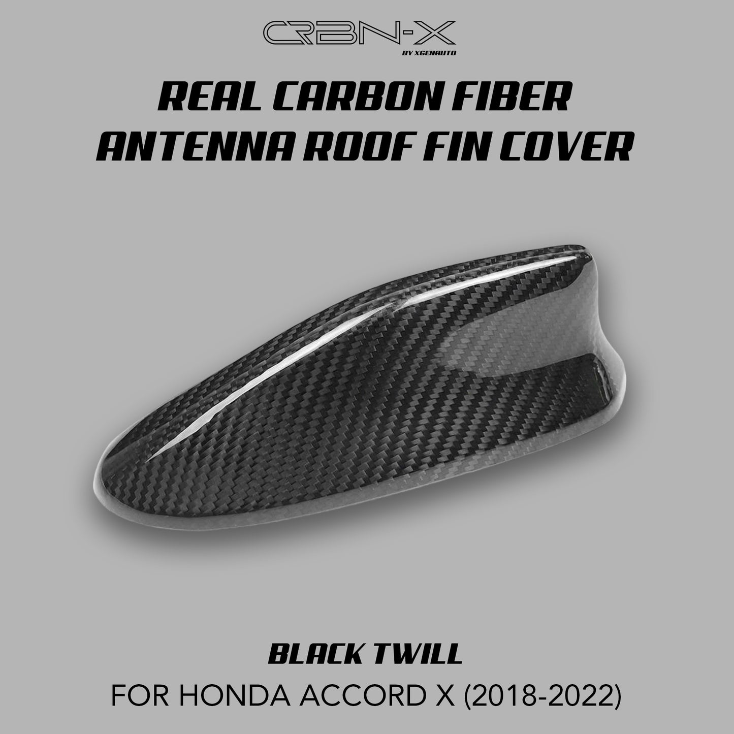 Real carbon fiber antenna roof fin for Accord X