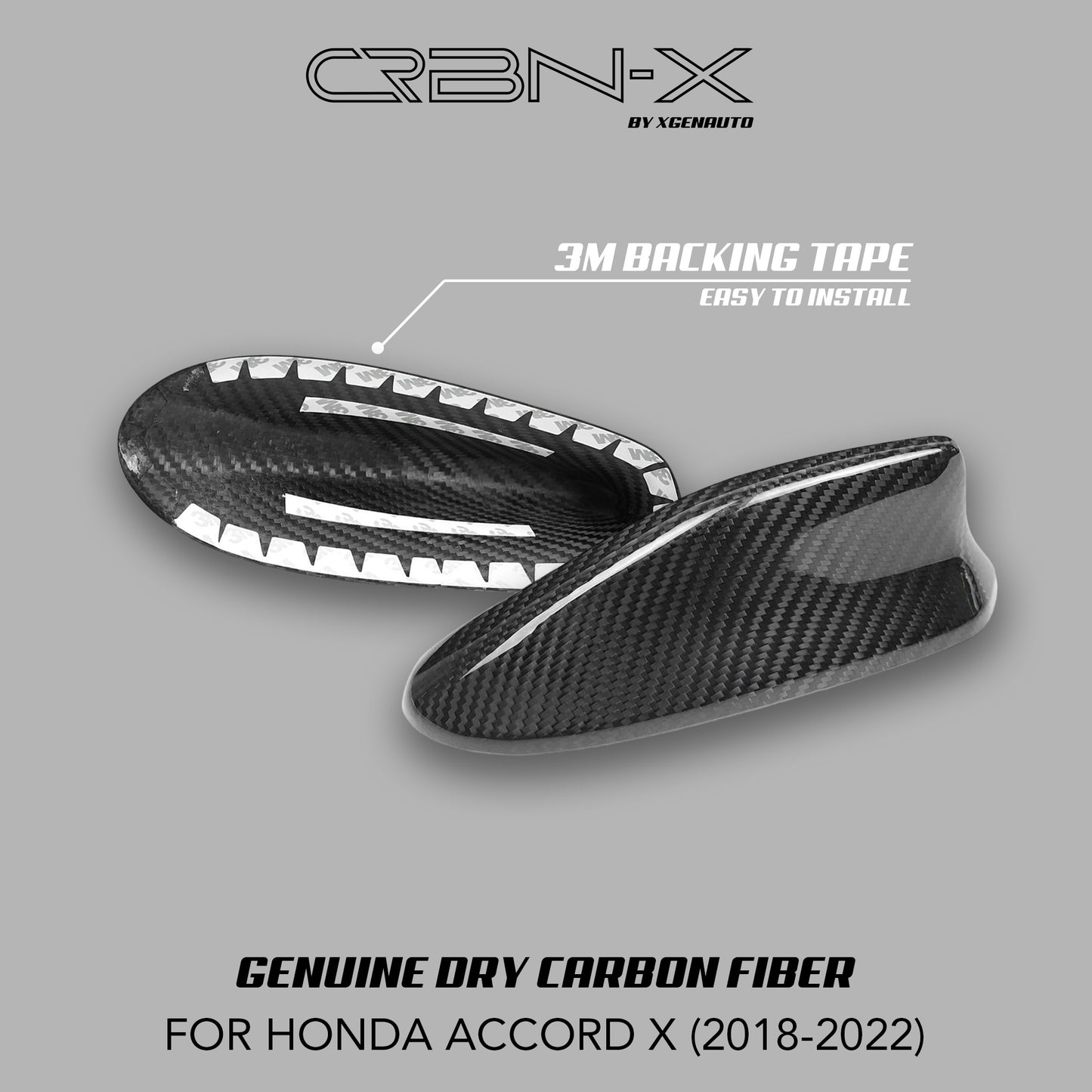 Real carbon fiber antenna roof fin for Accord X