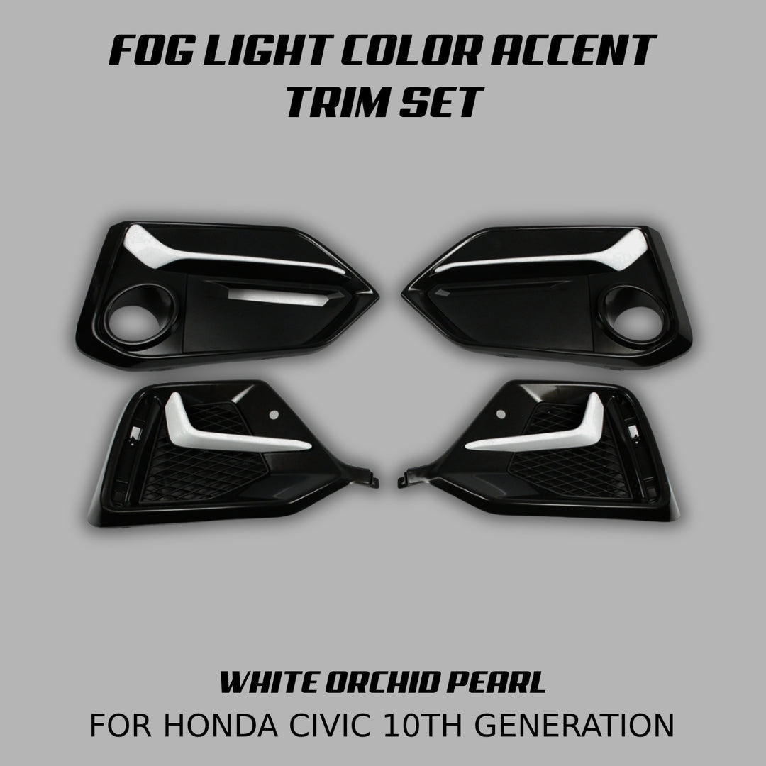 CIVIC X HATCHBACK] FOG LIGHT COLOR ACCENT TRIM SET – XGENAUTO