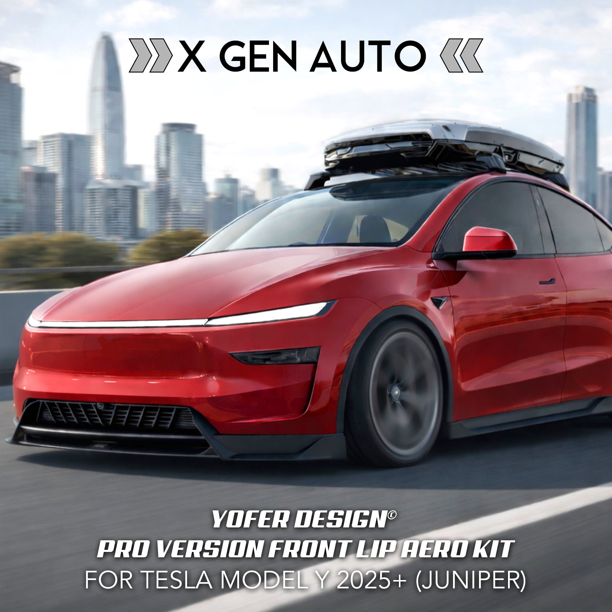 BUY TESLA MODEL Y 2025-2026 YOFER DESIGN© PRO VERSION FRONT LIP