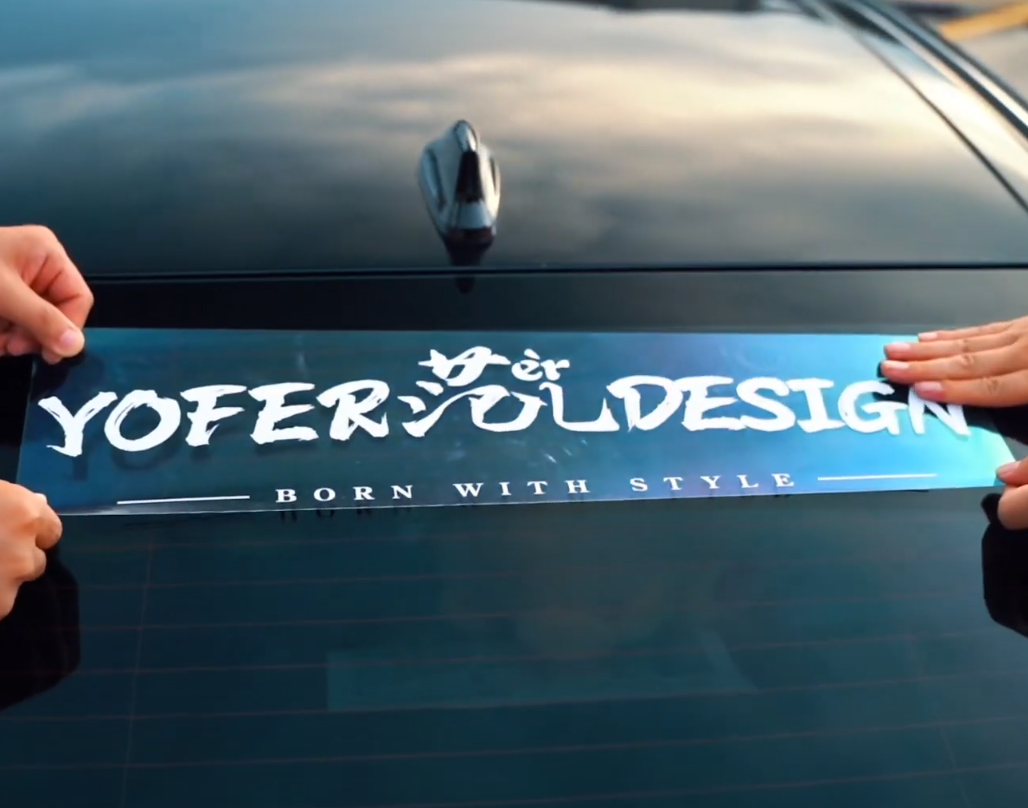 Best vinyl car banners by YOFER DESIGN