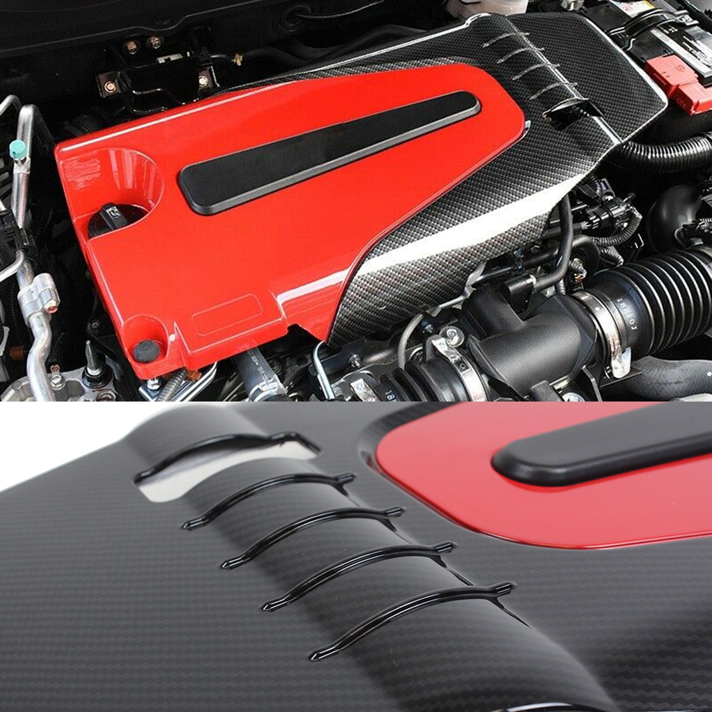 Type R style engine cover for Civic models