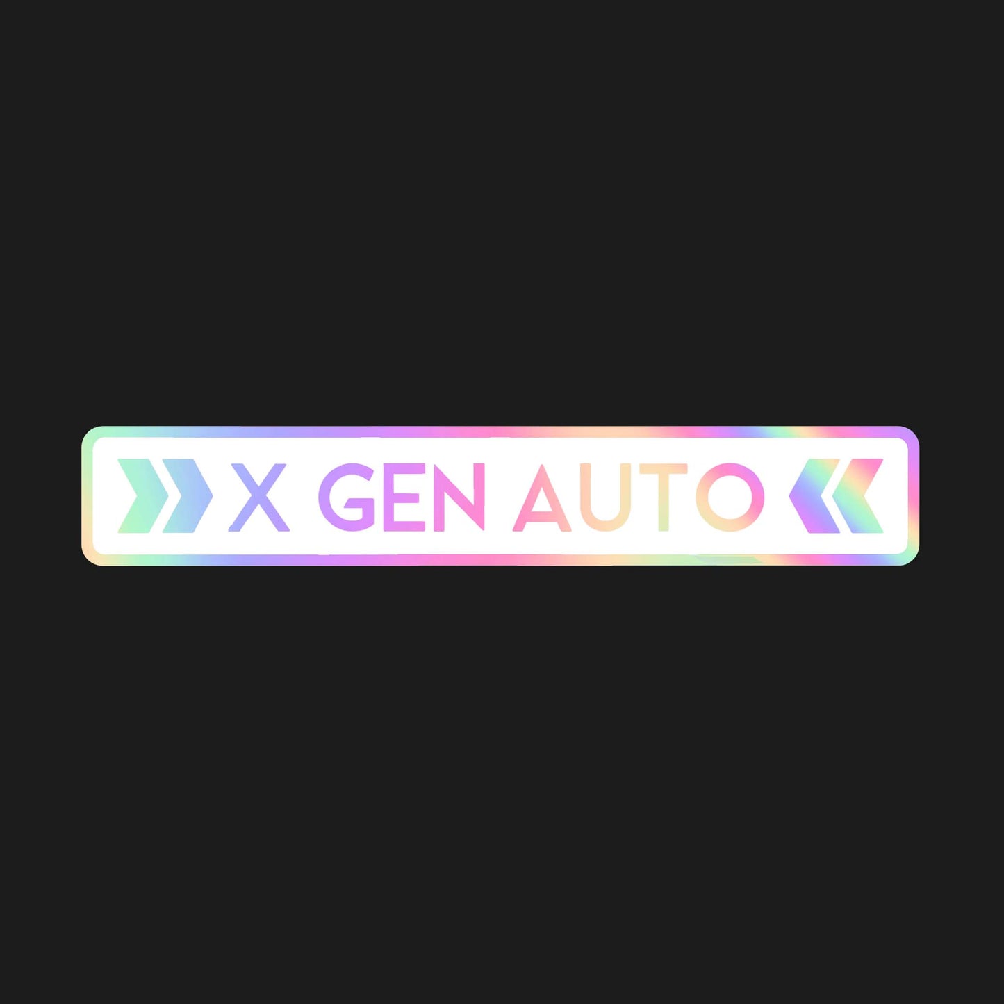 XGENAUTO holographic decal for car windows