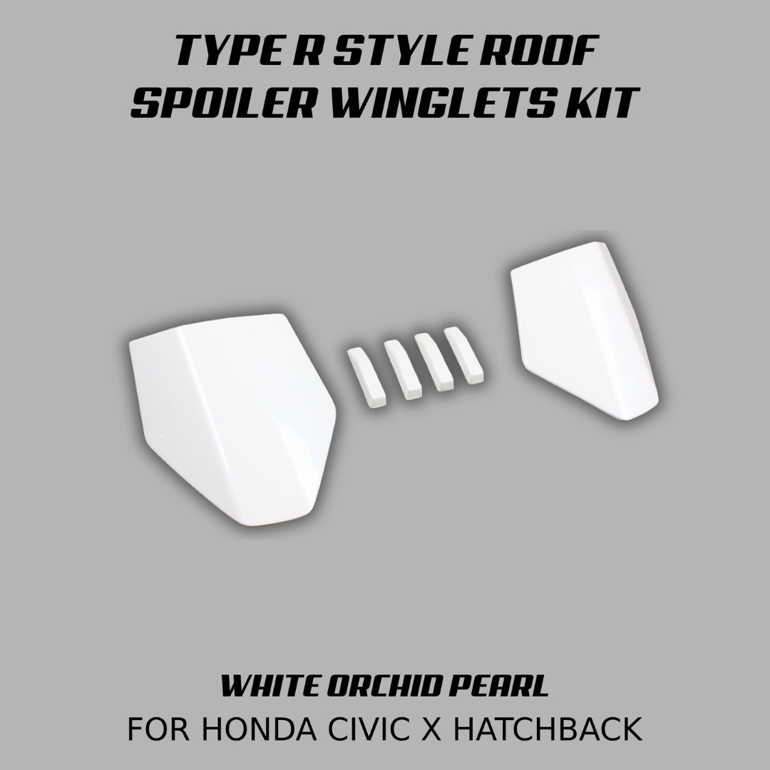 [CIVIC X HATCHBACK] TYPE R STYLE ROOF SPOILER WINGLETS KIT