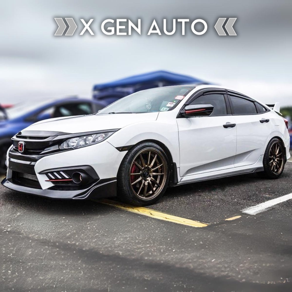 [CIVIC X SEDAN] MUGEN STYLE WINDOW VISORS