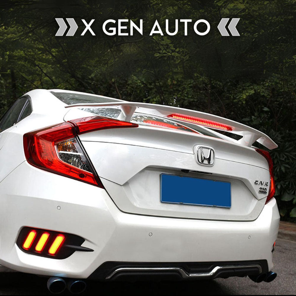 [CIVIC X] PREMIUM REAR WING SPOILER w/ INTEGRATED LED