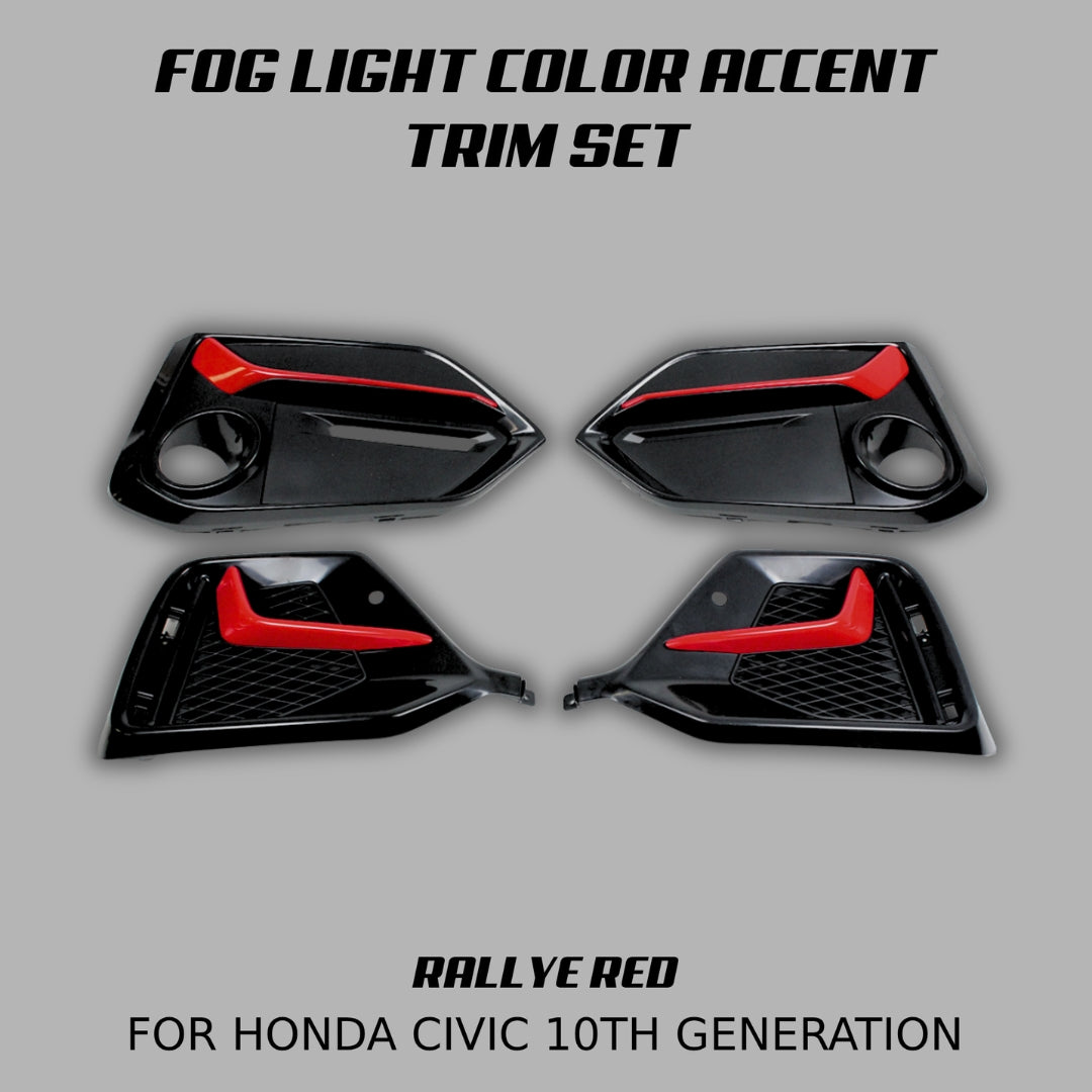 [CIVIC X HATCHBACK] FOG LIGHT COLOR ACCENT TRIM SET