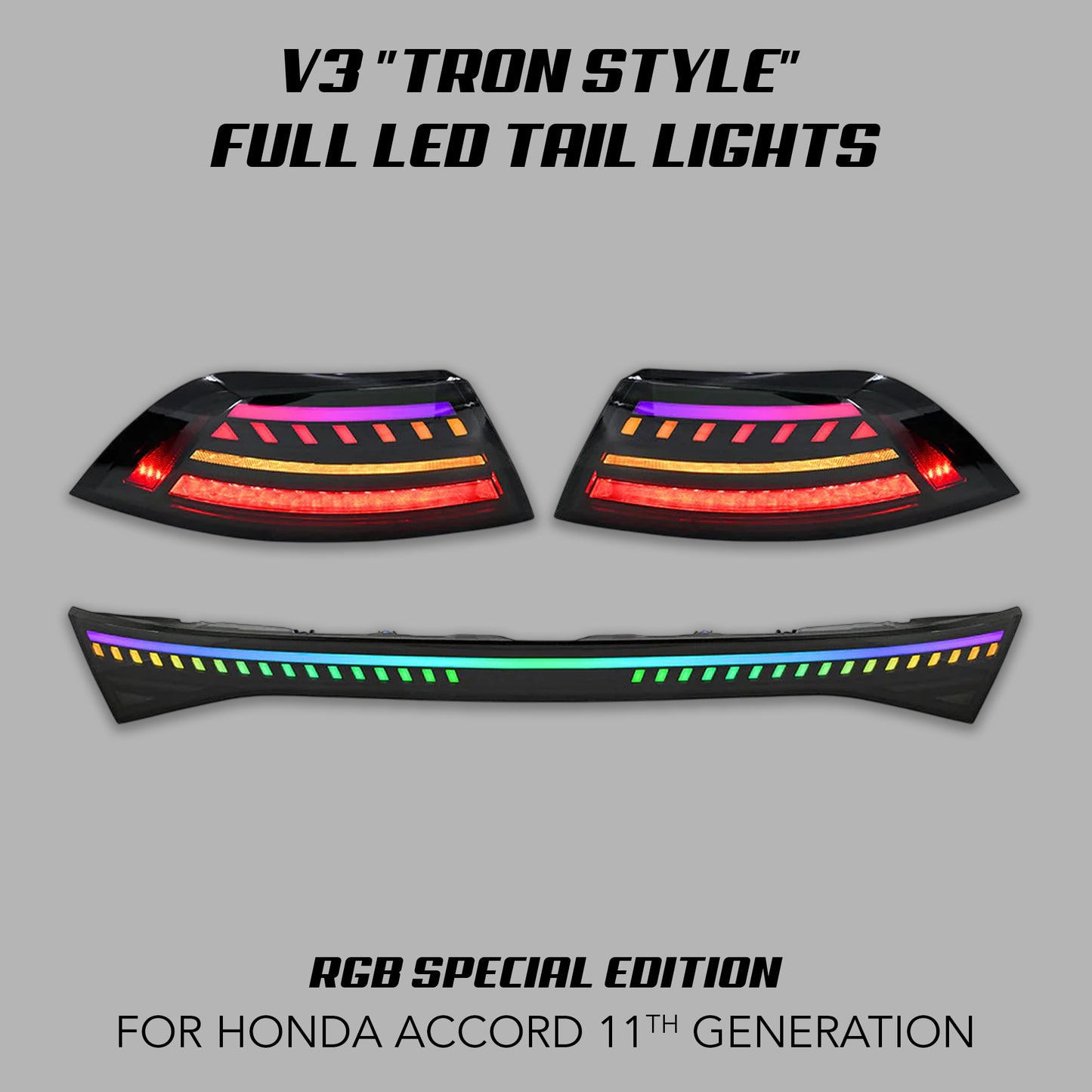 [ACCORD 2023-2025] V3 "TRON STYLE" FULL LED TAIL LIGHTS