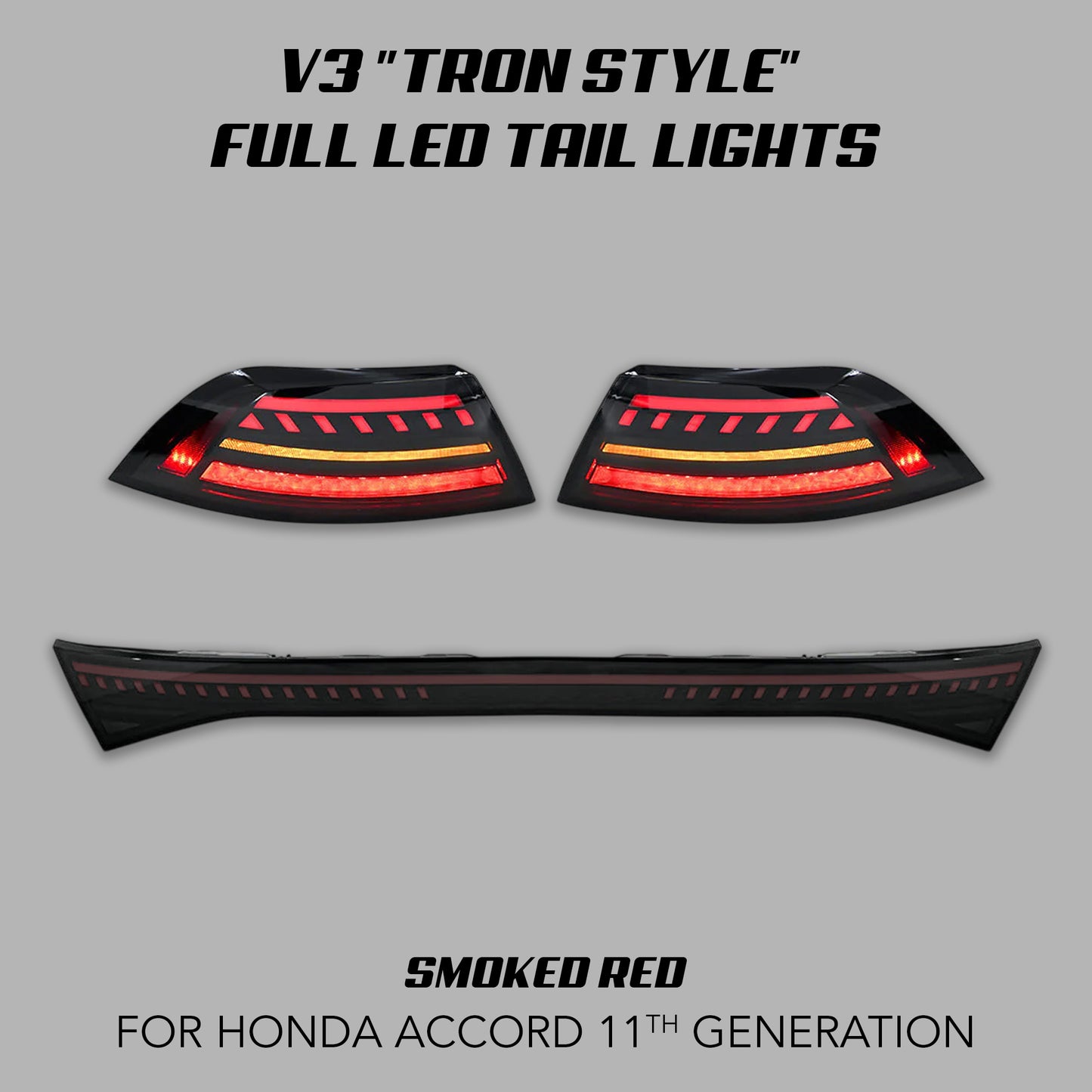 [ACCORD 2023-2025] V3 "TRON STYLE" FULL LED TAIL LIGHTS