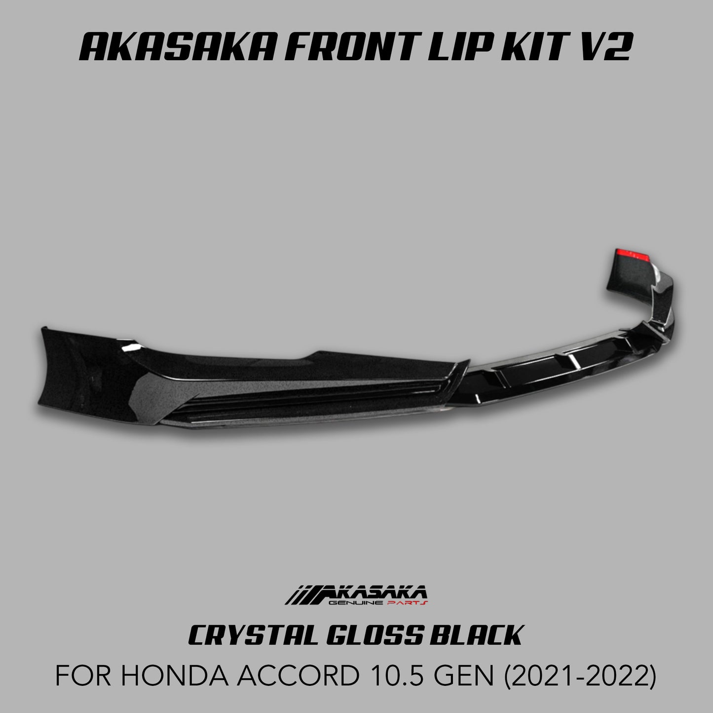 [ACCORD 2021-2022] AKASAKA© FRONT LIP KIT V2