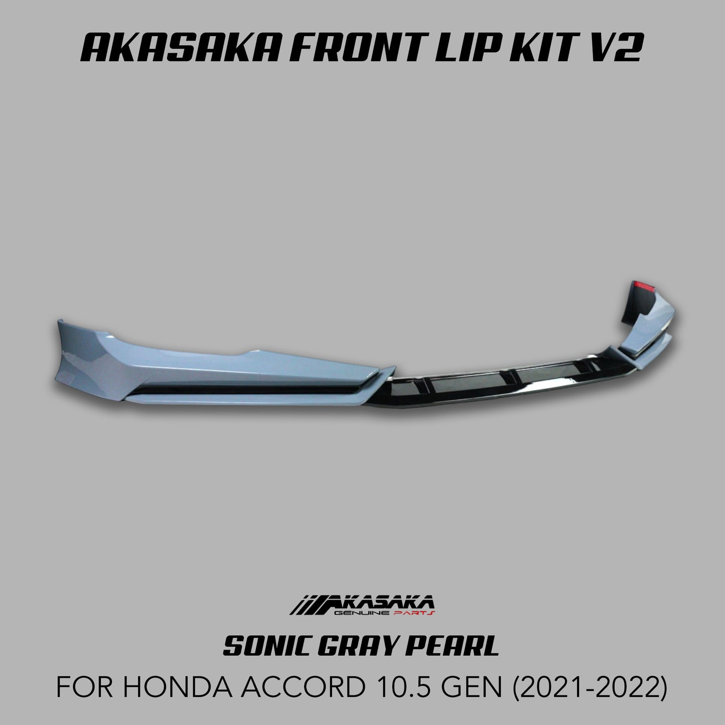 [ACCORD 2021-2022] AKASAKA© FRONT LIP KIT V2
