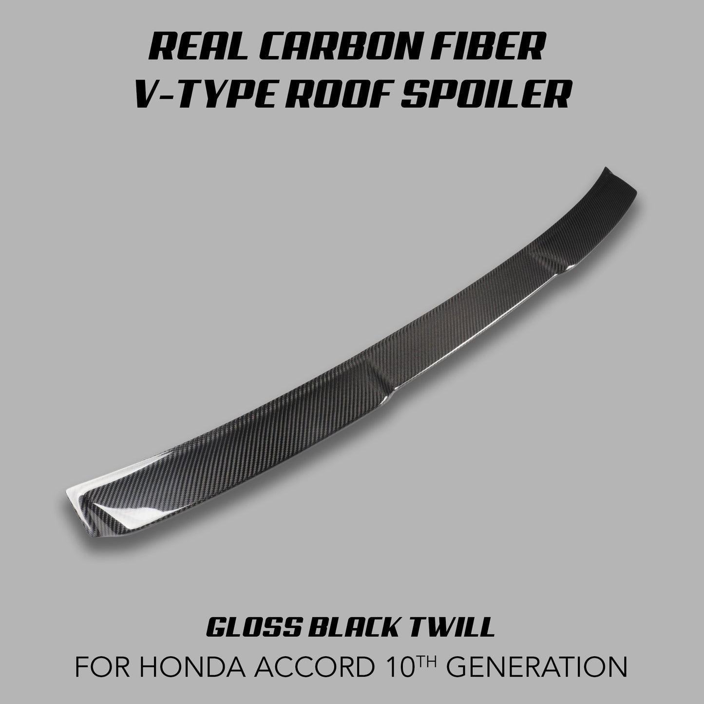 [ACCORD 2018-2022] REAL CARBON FIBER V-TYPE ROOF SPOILER