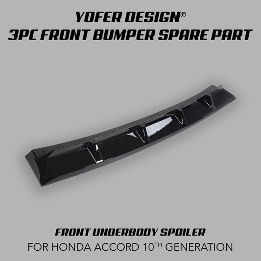 [REPLACEMENT PARTS] FOR YOFER DESIGN© 3 PIECE FRONT BUMPER KIT (ACCORD 2018-2022)