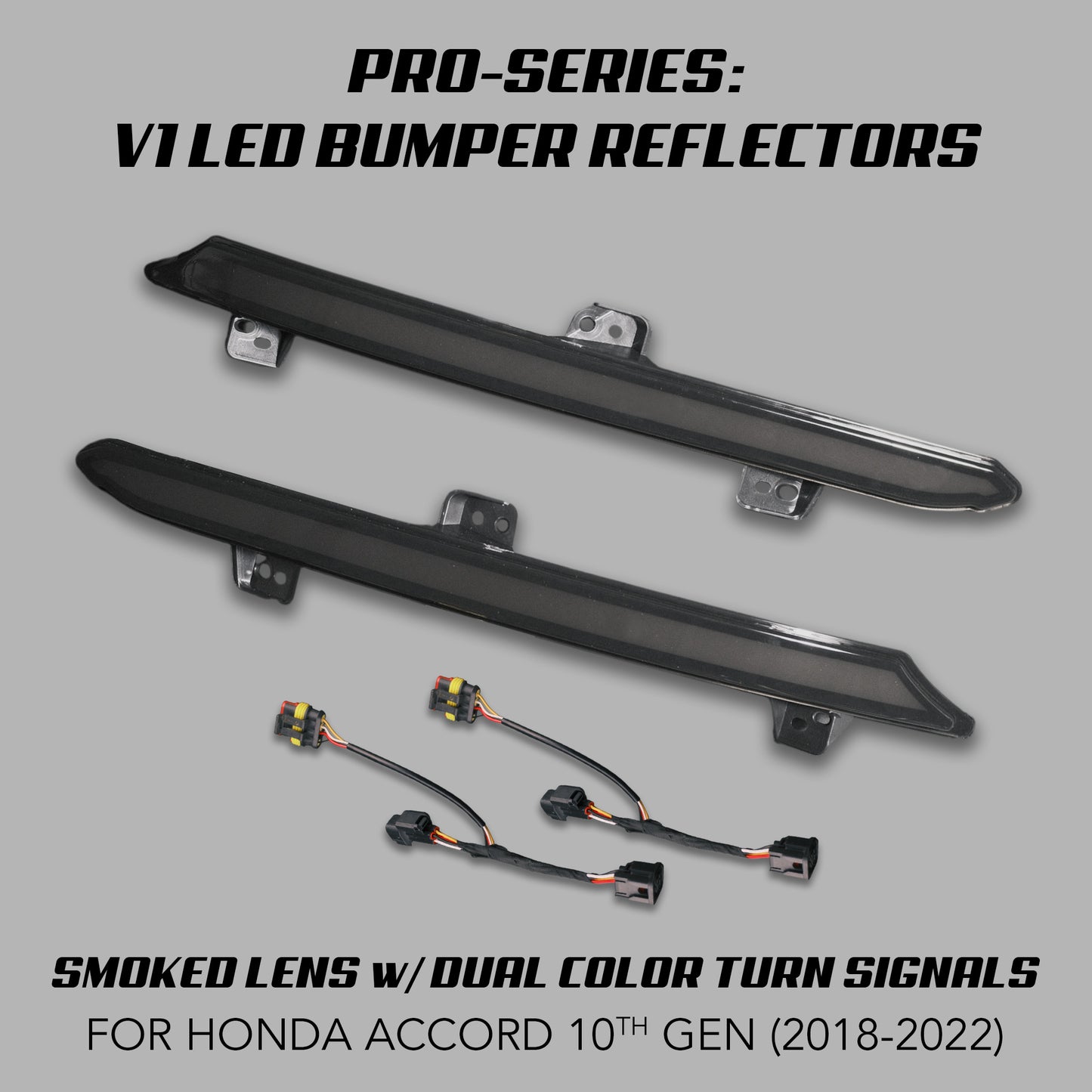 [ACCORD 2018-2022] V1 "OEM+ STYLE" LED BUMPER REFLECTORS