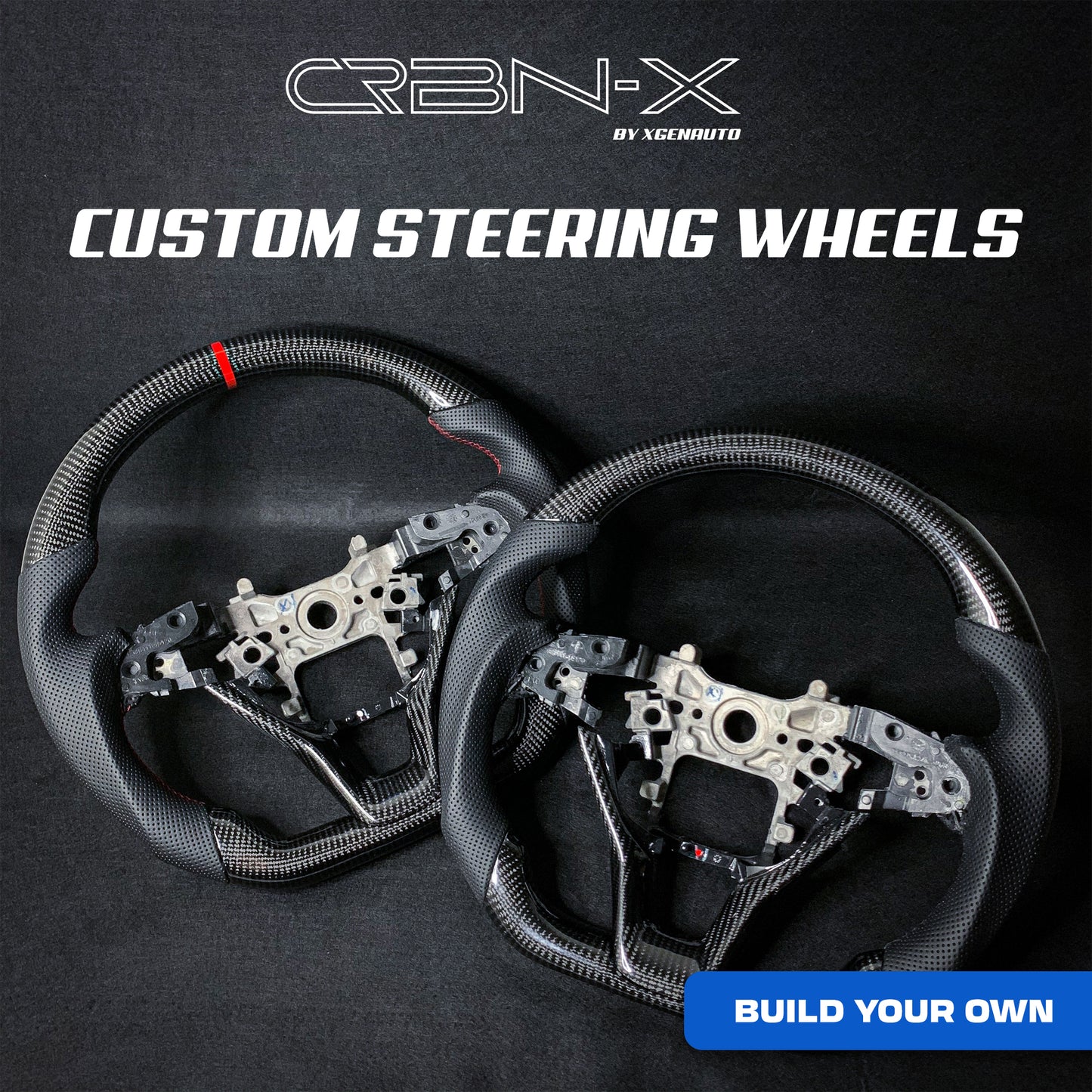 [ACCORD X] PREMIUM CARBON FIBER STEERING WHEEL