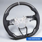 [ACCORD X] PRE-CONFIGURED: GLOSS BLACK TWILL CARBON FIBER WHEEL w/ WHITE ACCENTS
