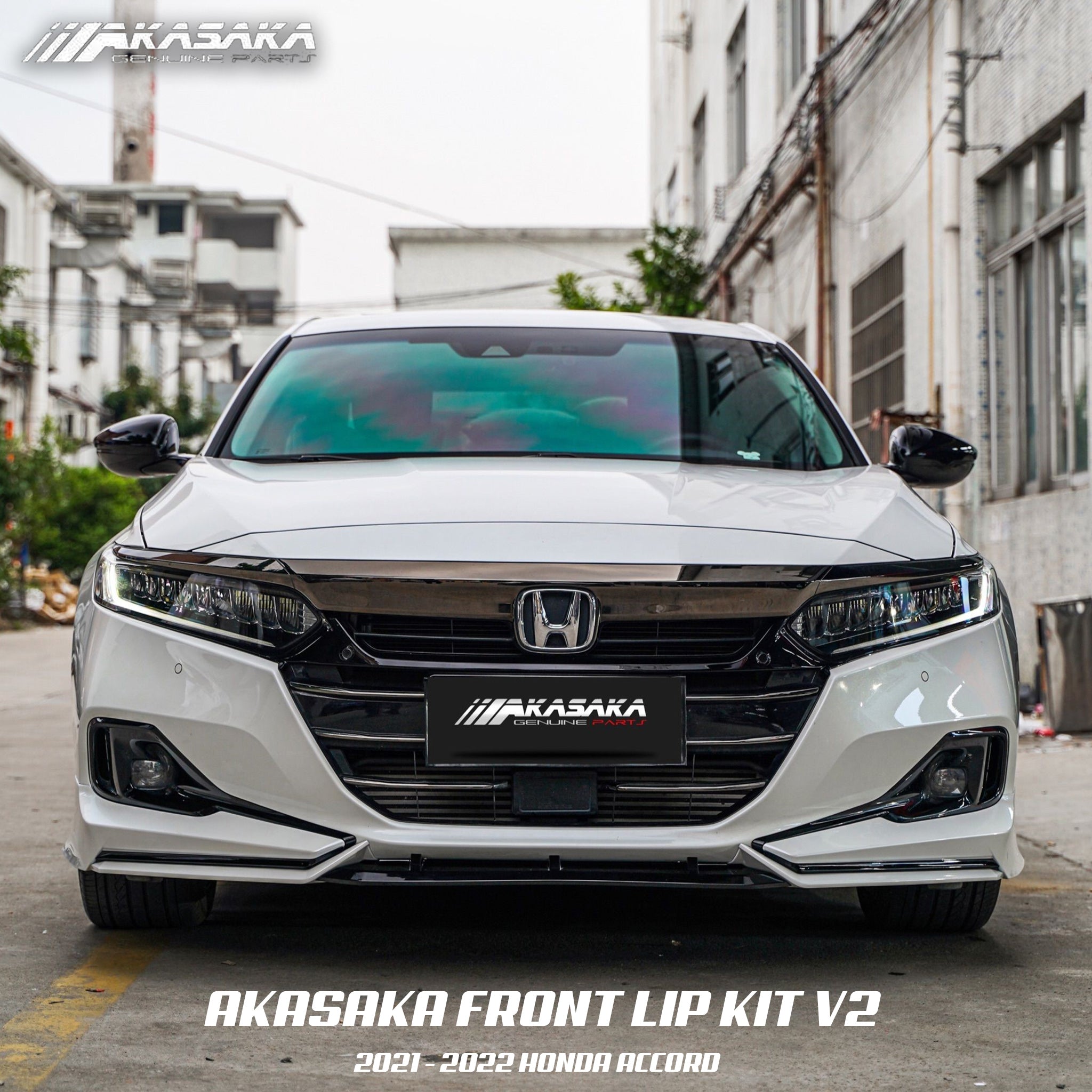 ACCORD 2021-2022] AKASAKA© FRONT LIP KIT V2 – XGENAUTO