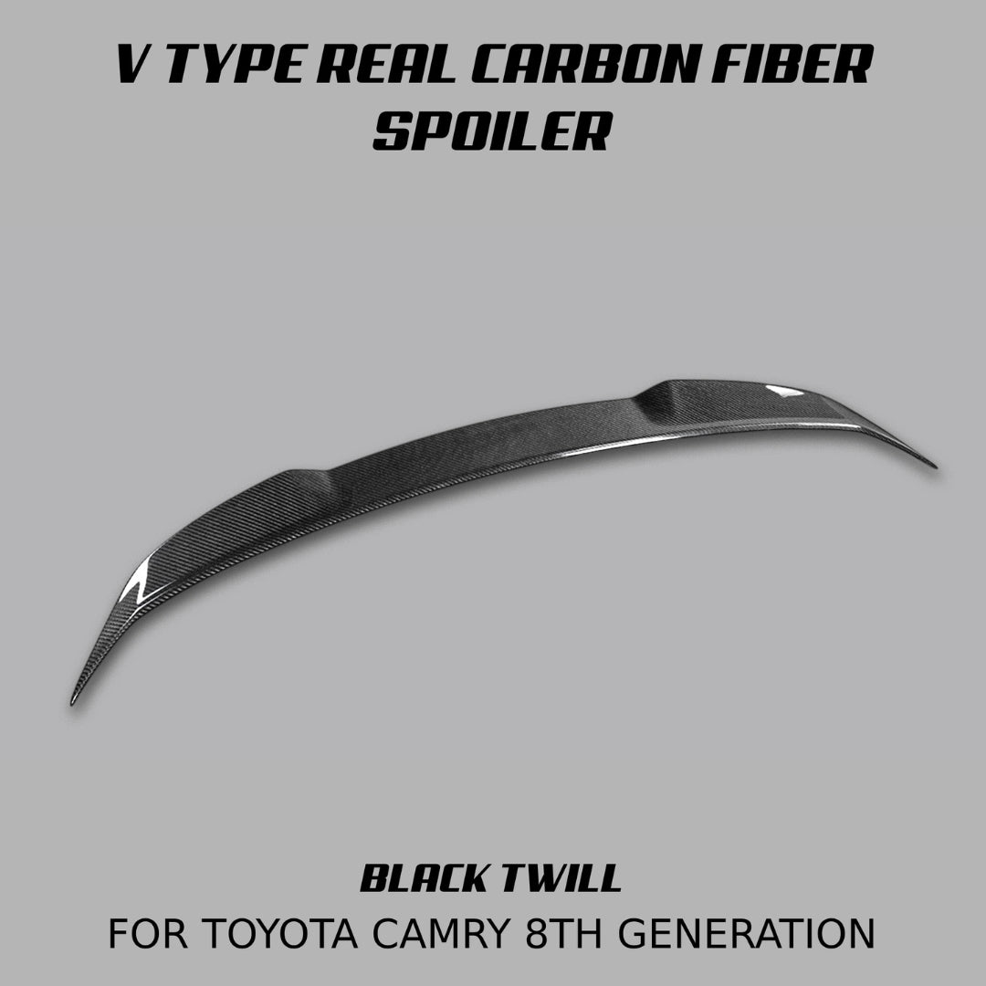 [CAMRY 8TH] V TYPE REAL CARBON FIBER SPOILER