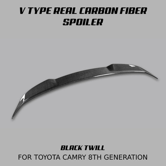 [CAMRY 8TH] V TYPE REAL CARBON FIBER SPOILER