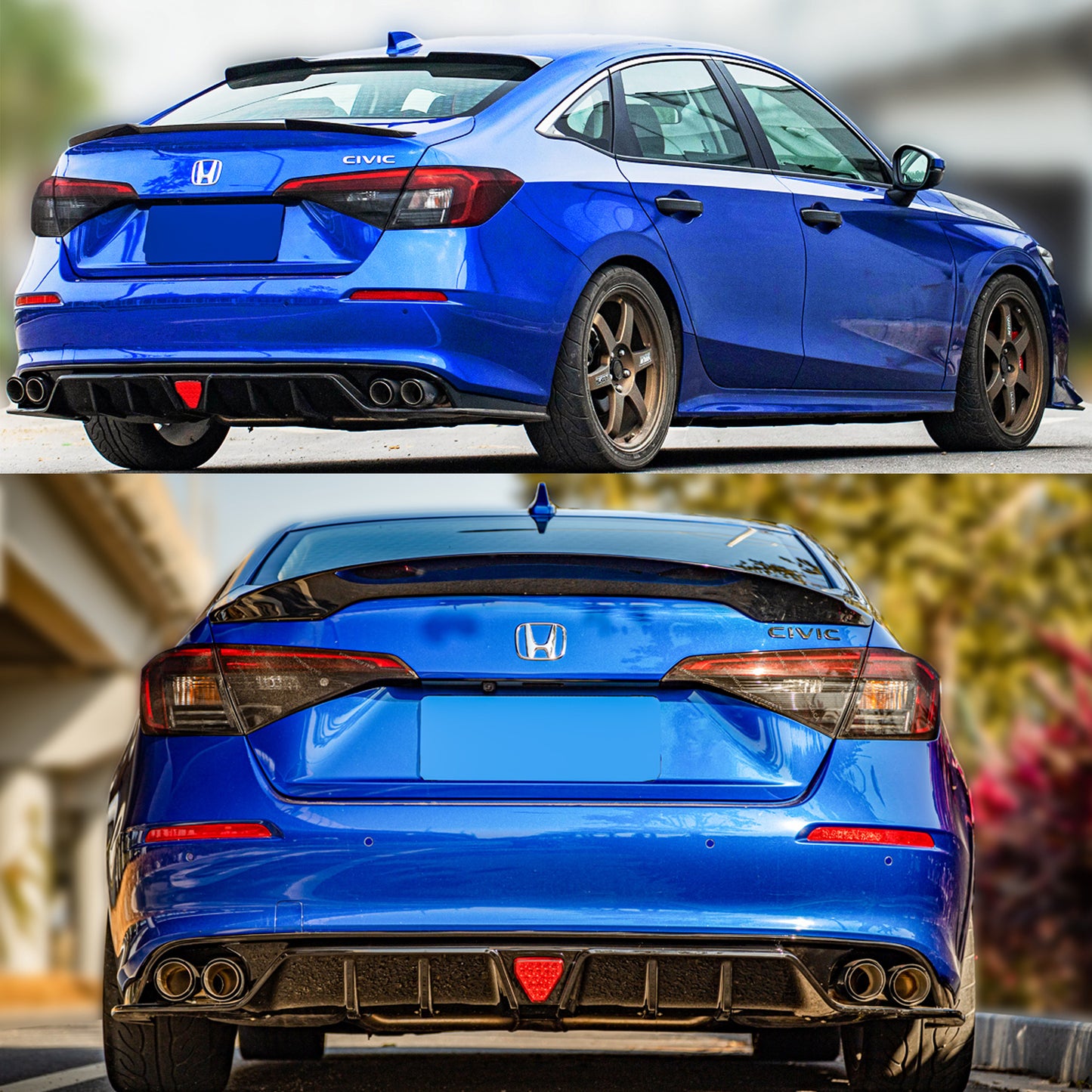 [CIVIC 11TH SEDAN] F1 STYLE JDM REAR VALENCE DIFFUSER