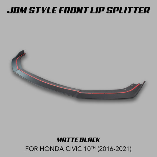 [CIVIC X] JDM STYLE FRONT LIP SPLITTER