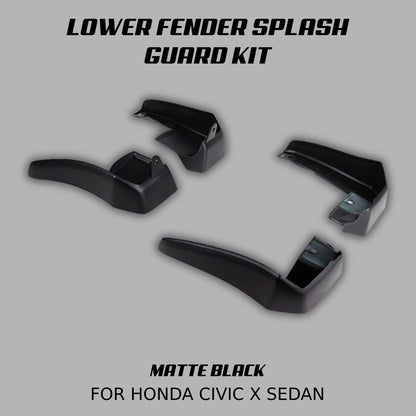 [CIVIC X SEDAN] LOWER FENDER SPLASH GUARD KIT