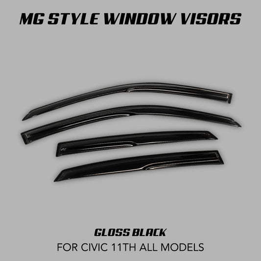 [CIVIC 11TH] "MG STYLE" WINDOW VISORS