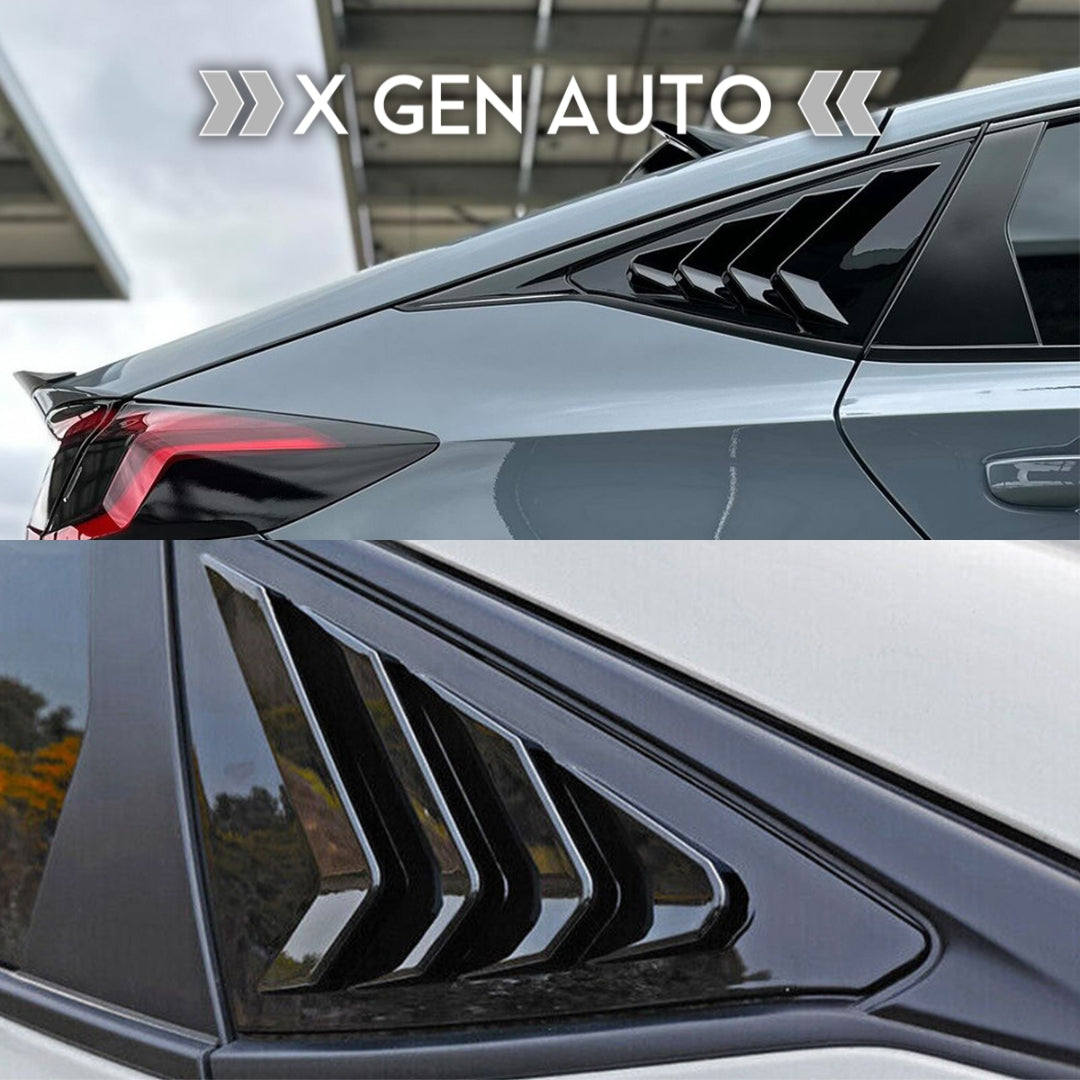 Rear window louvers honda civic hatchback discount