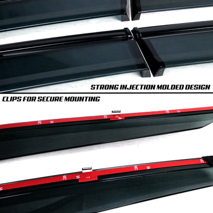 [ACCORD 11TH] JDM SMOKED RAIN VISOR DEFLECTORS - XGENAUTO