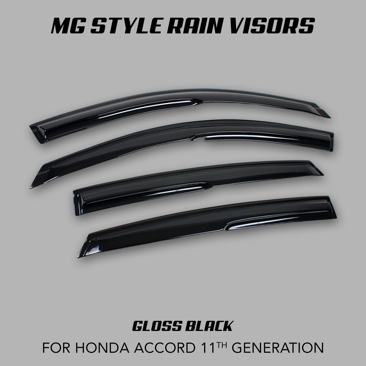 [ACCORD 11TH] MG STYLE RAIN VISOR DEFLECTORS - XGENAUTO