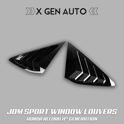 [ACCORD 11TH] REAR WINDOW SPORT LOUVERS - XGENAUTO