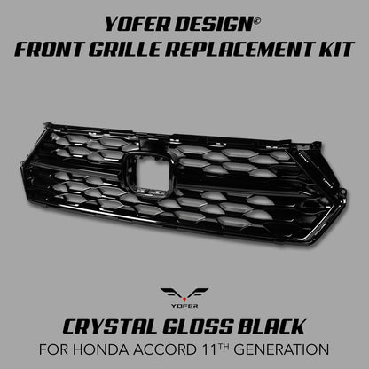 [ACCORD 11TH] YOFER DESIGN© FRONT GRILLE REPLACEMENT KIT - XGENAUTO