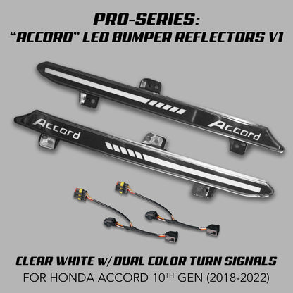 [ACCORD 2018 - 2022] "ACCORD" LOGO LED BUMPER REFLECTORS V1 - XGENAUTO