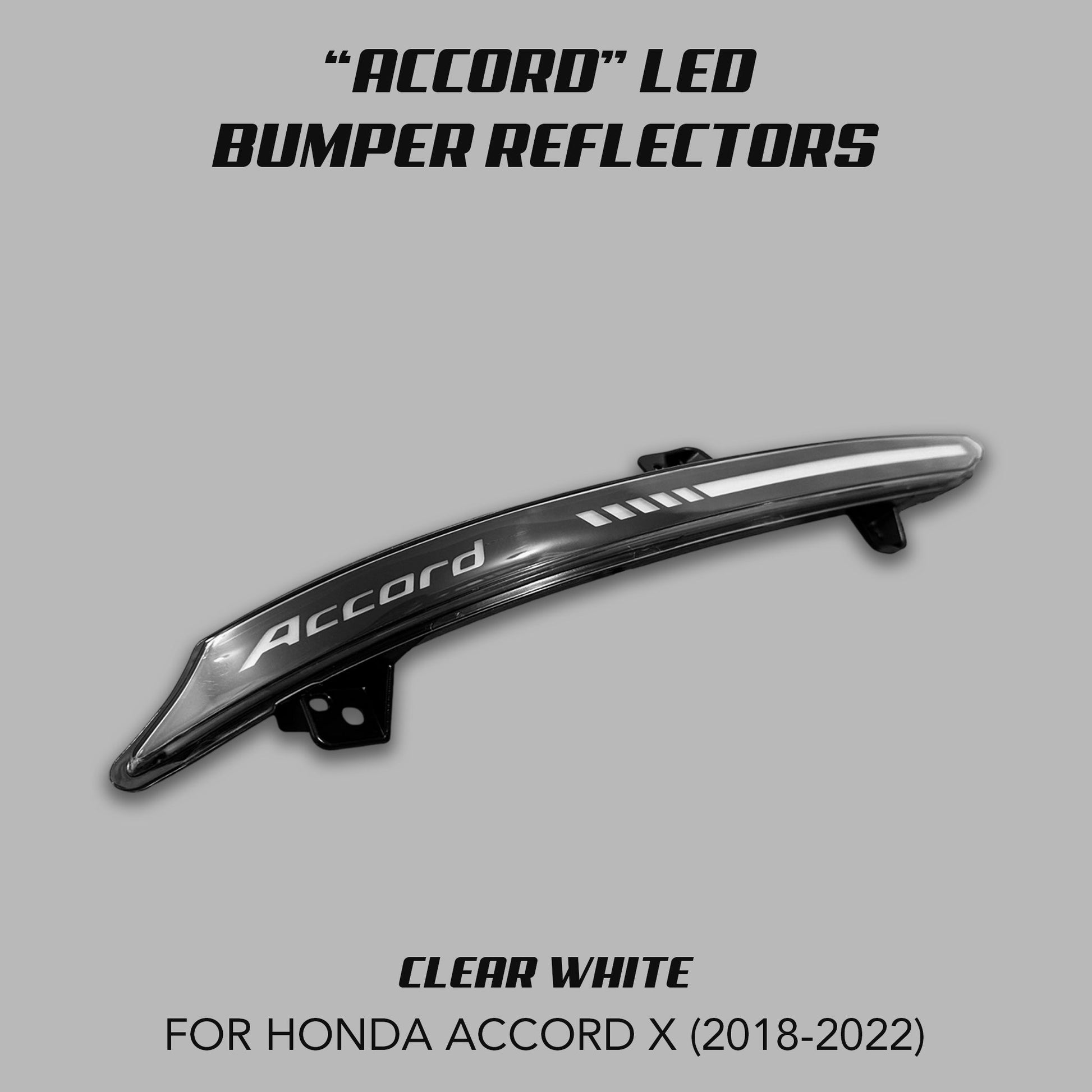 [ACCORD 2018 - 2022] "ACCORD" LOGO LED BUMPER REFLECTORS V1 - XGENAUTO