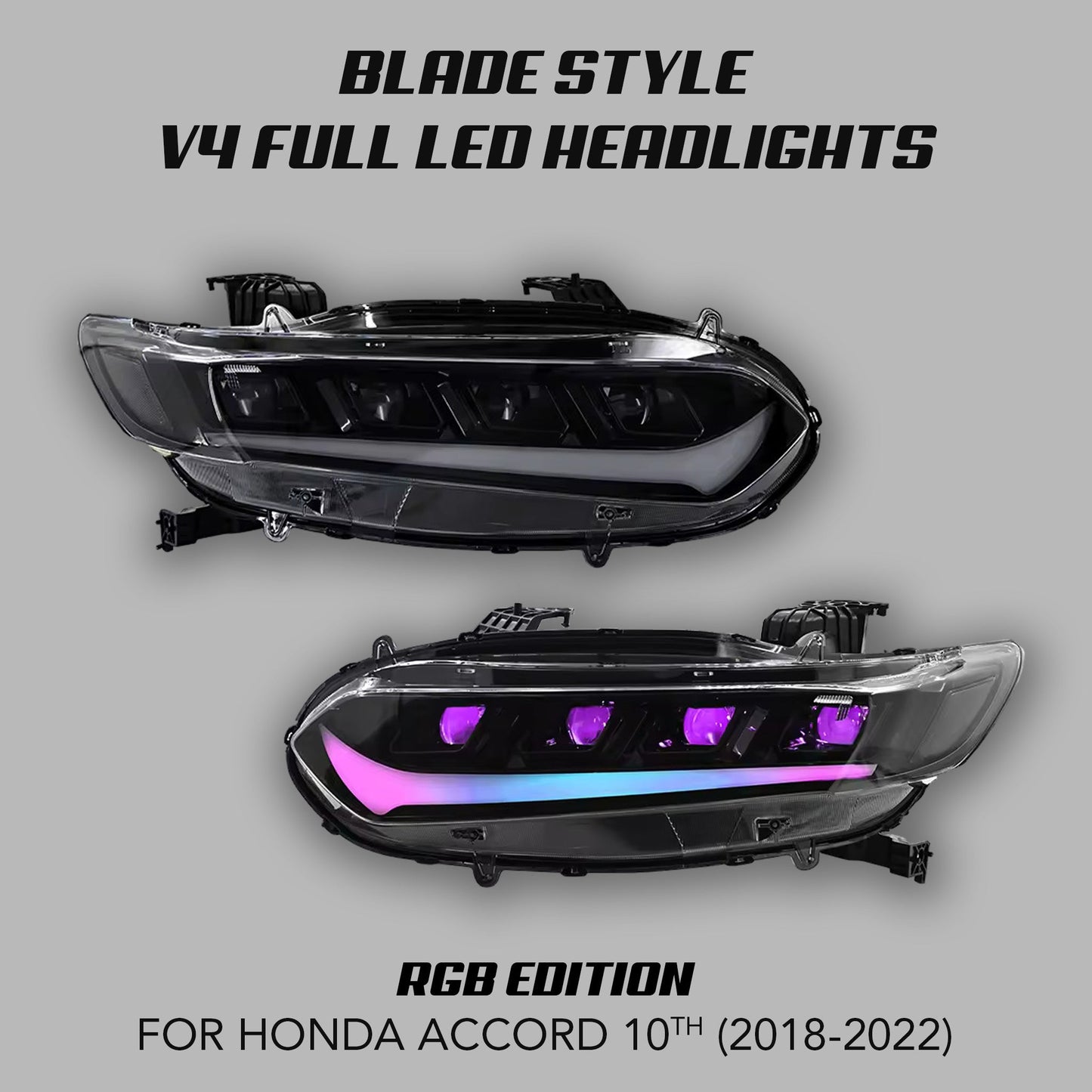 [ACCORD 2018 - 2022] "BLADE STYLE" LED HEADLIGHTS V4 - XGENAUTO