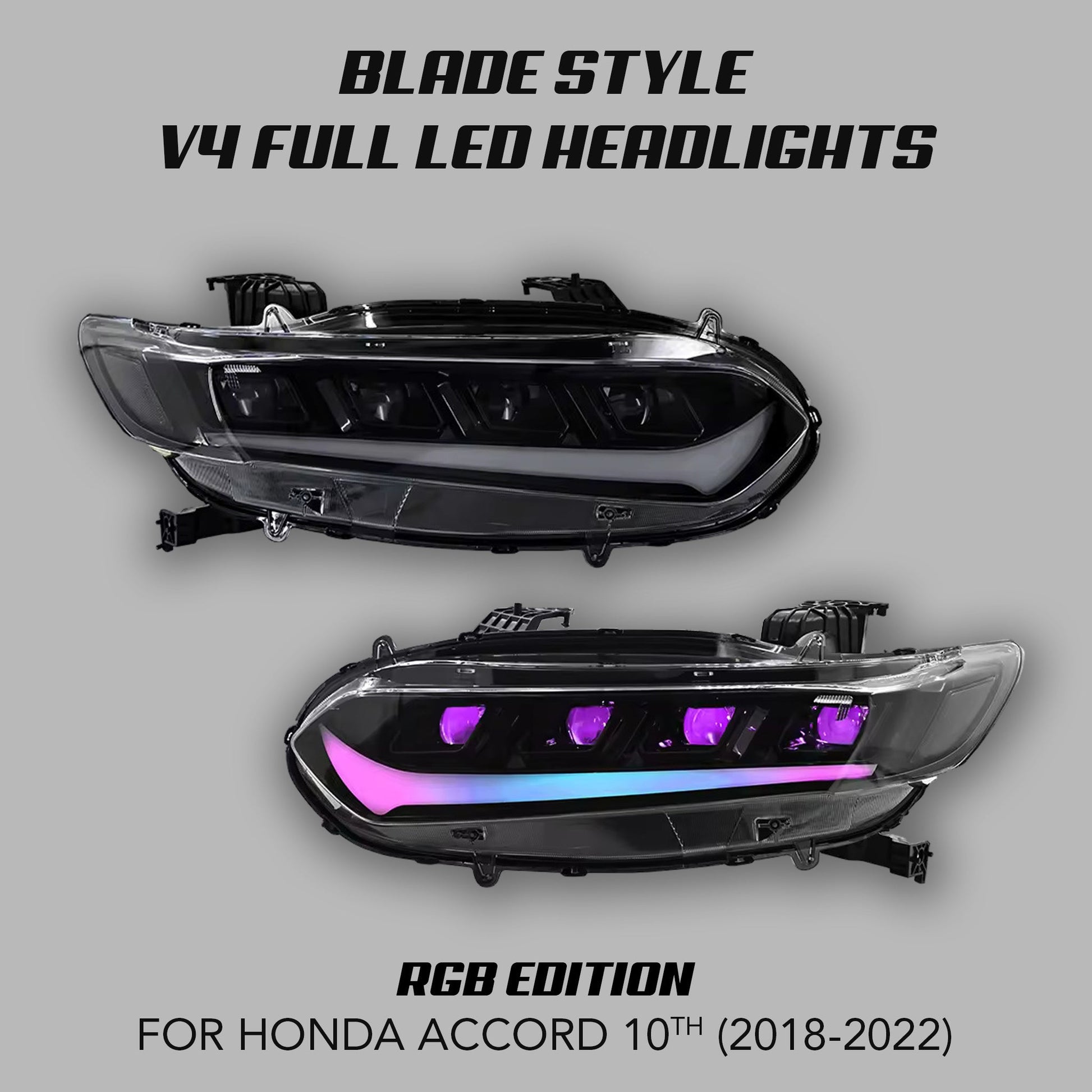 [ACCORD 2018 - 2022] "BLADE STYLE" LED HEADLIGHTS V4 - XGENAUTO