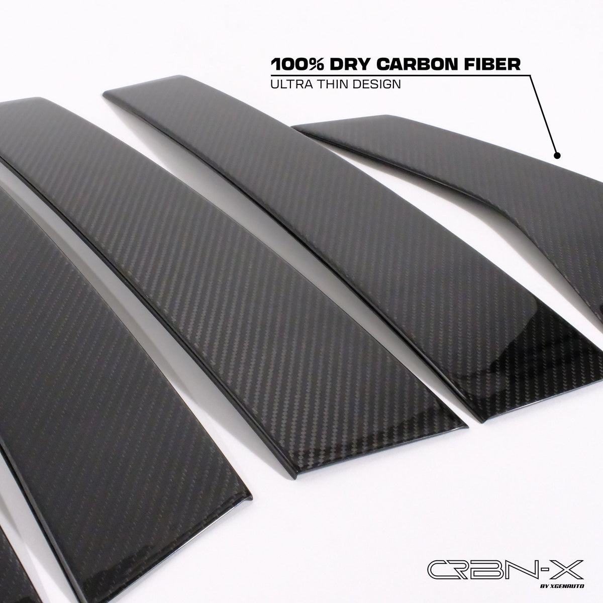 [ACCORD 2018-2022] CARBON FIBER WINDOW PILLAR COVERS (PREMIUM DRY CARBON) - AVAILALBE 10/28 - XGENAUTO