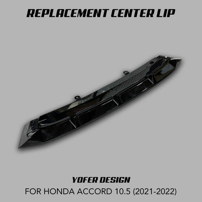 [ACCORD 2018 - 2022] CENTER SECTION FRONT LIP SPLITTER REPLACEMENTS - XGENAUTO