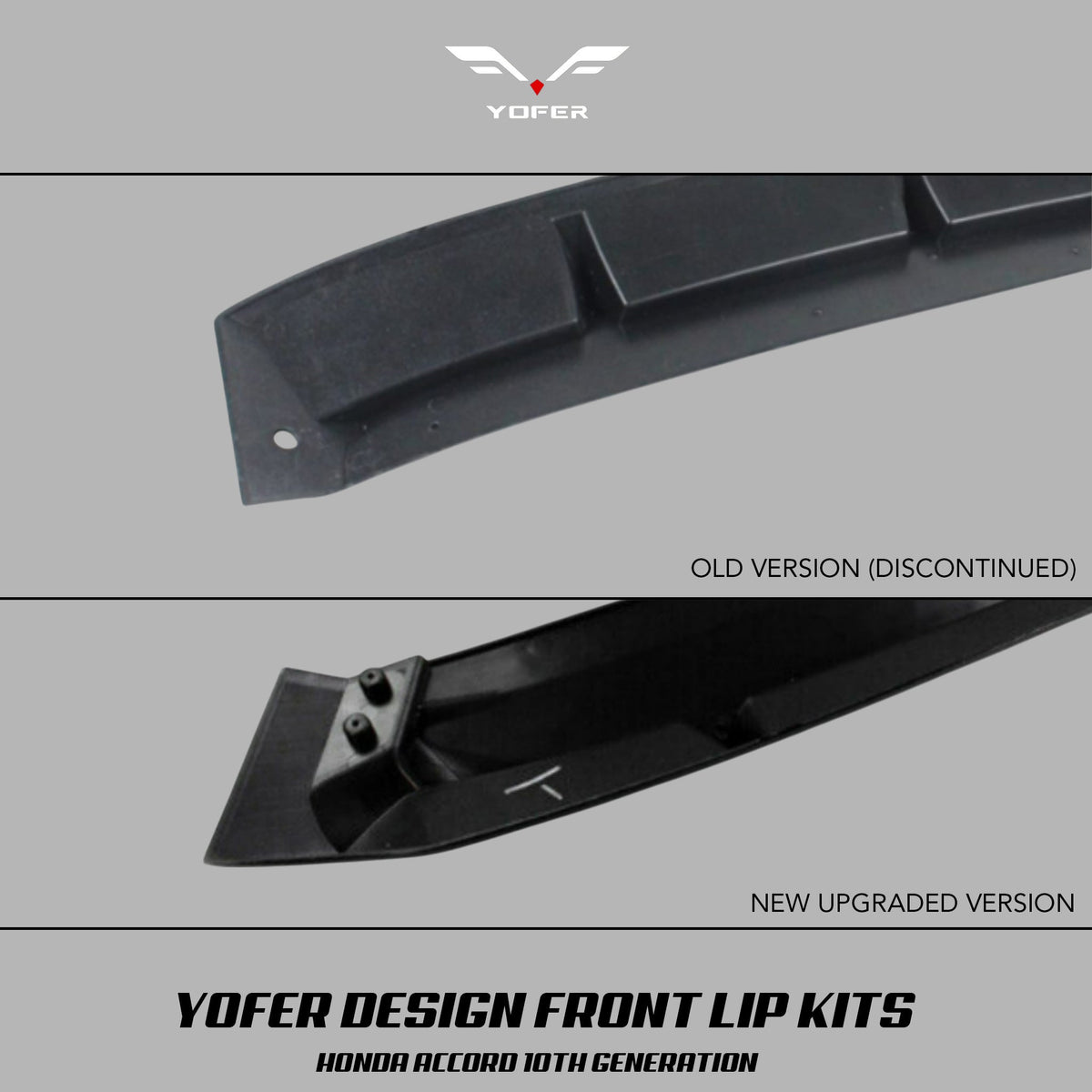 [ACCORD 2018 - 2022] CENTER SECTION FRONT LIP SPLITTER REPLACEMENTS - XGENAUTO