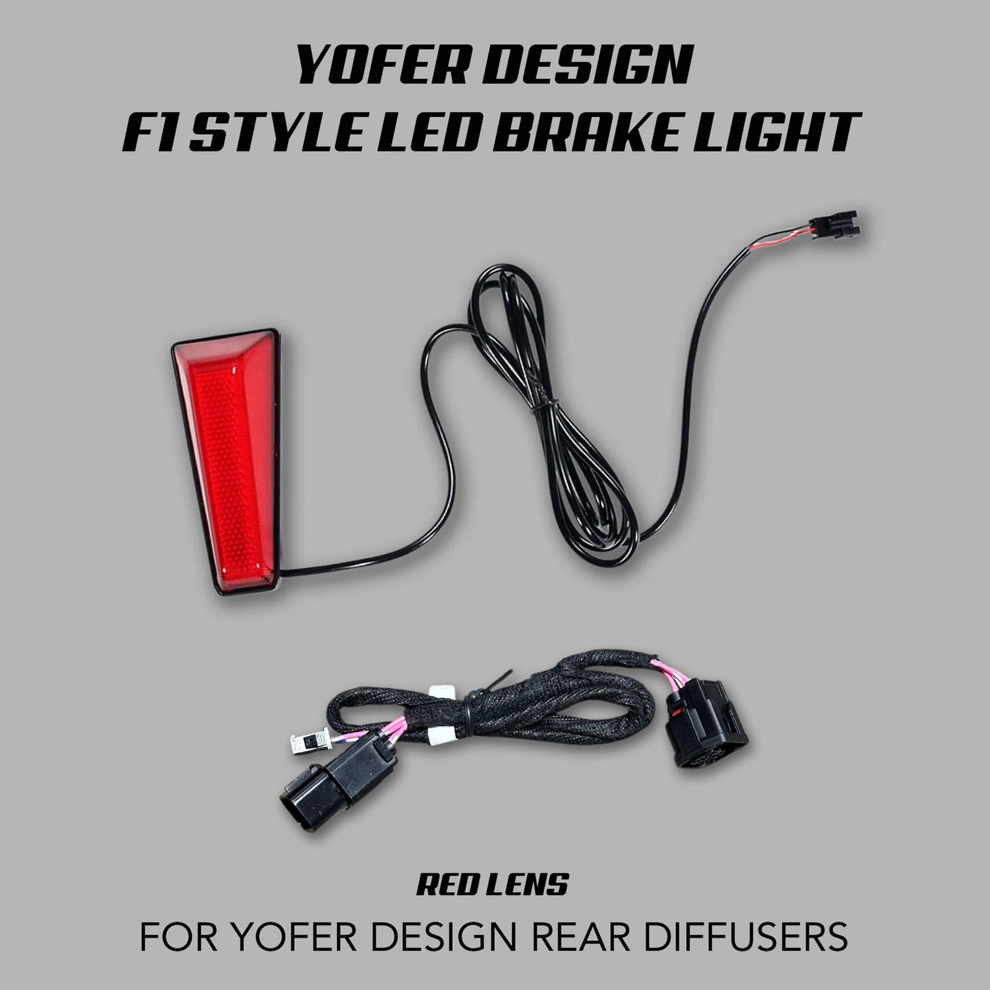 [ACCORD 2018 - 2022] F1 STYLE RED BRAKE LIGHT FOR YOFER DESIGN REAR DIFFUSER - XGENAUTO