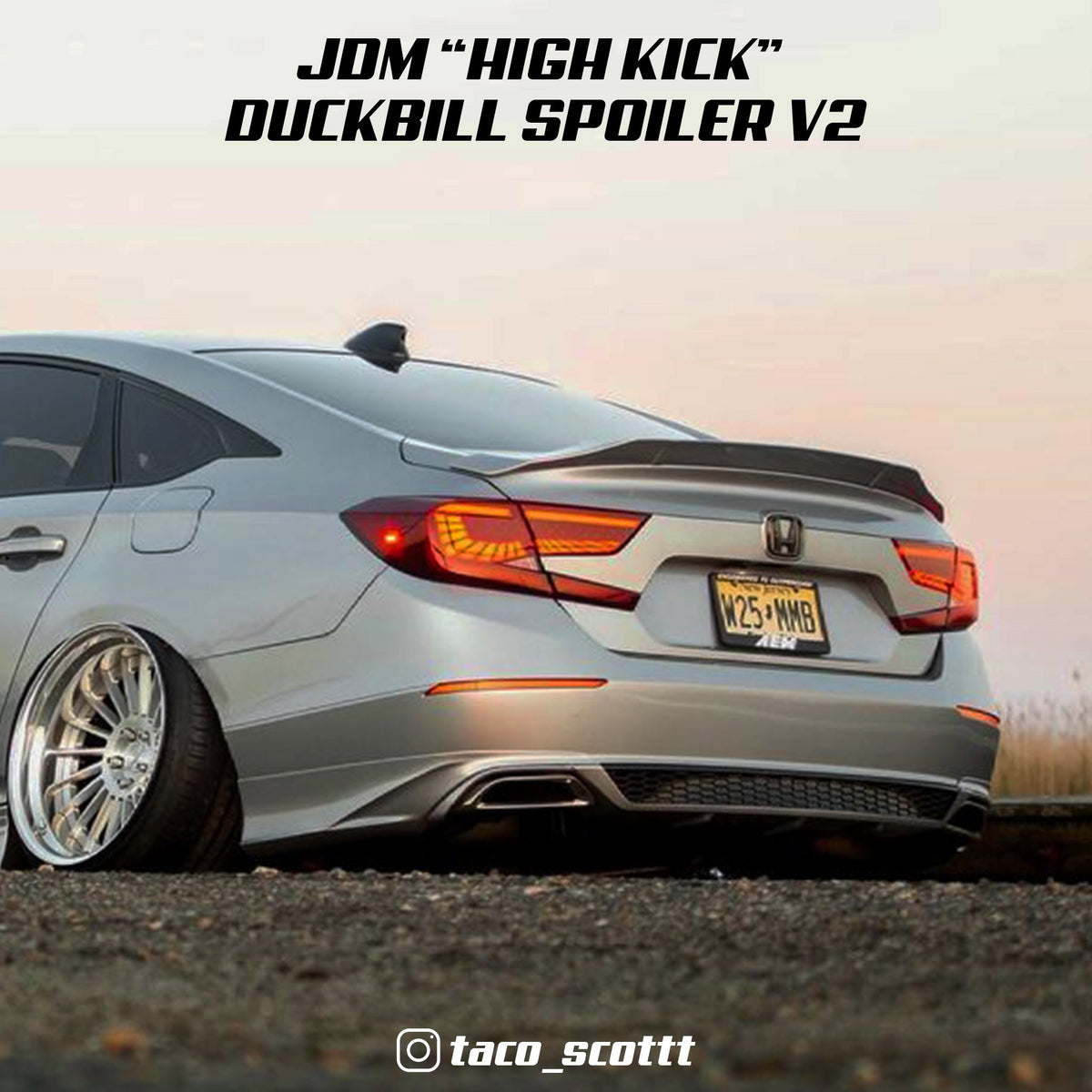 [ACCORD 2018 - 2022] JDM "HIGH KICK" DUCKBILL SPOILER V2 - XGENAUTO