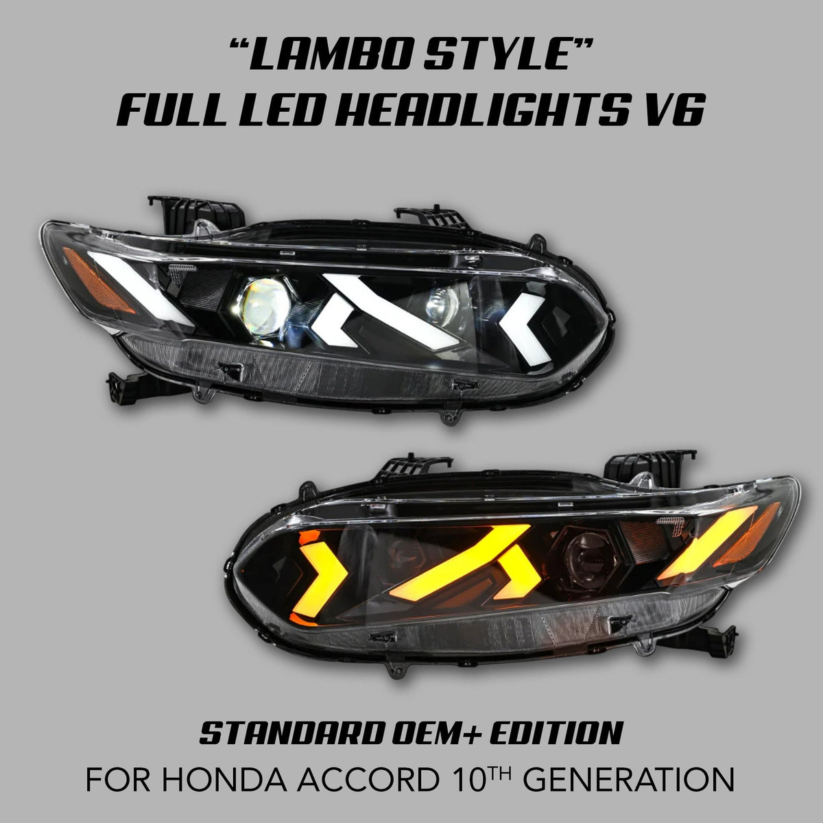[ACCORD 2018 - 2022] "LAMBO STYLE" LED HEADLIGHTS V6 - XGENAUTO