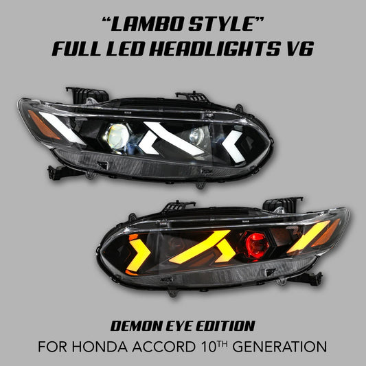 [ACCORD 2018 - 2022] "LAMBO STYLE" LED HEADLIGHTS V6 - XGENAUTO
