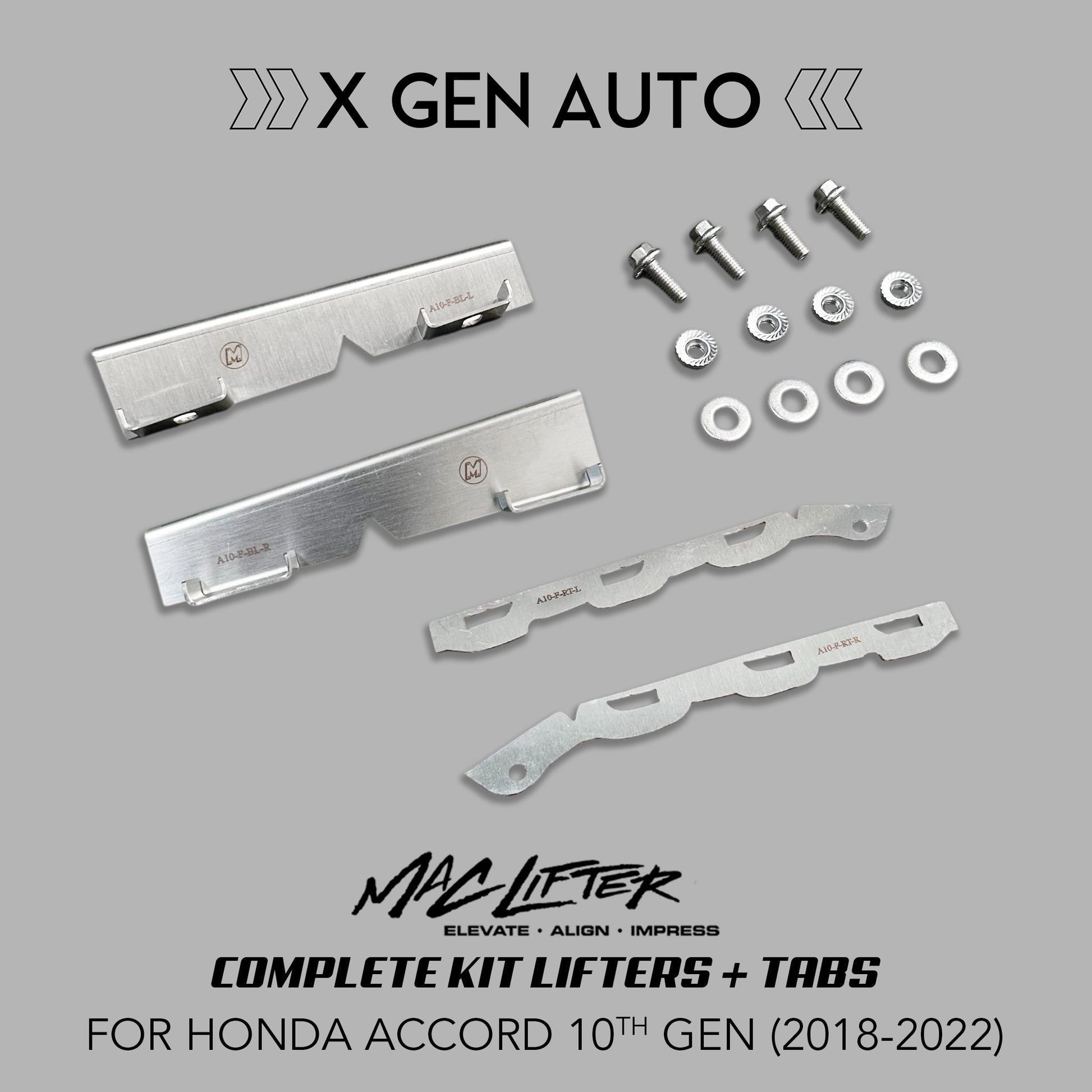[ACCORD 2018 - 2022] MAC LIFTER KIT: COMPLETE FRONT BUMPER SET - XGENAUTO