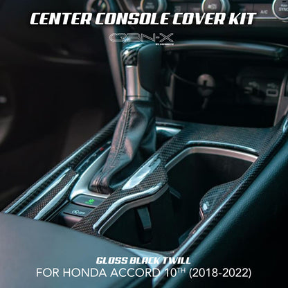 [ACCORD 2018 - 2022] REAL CARBON FIBER CENTER CONSOLE KIT - XGENAUTO