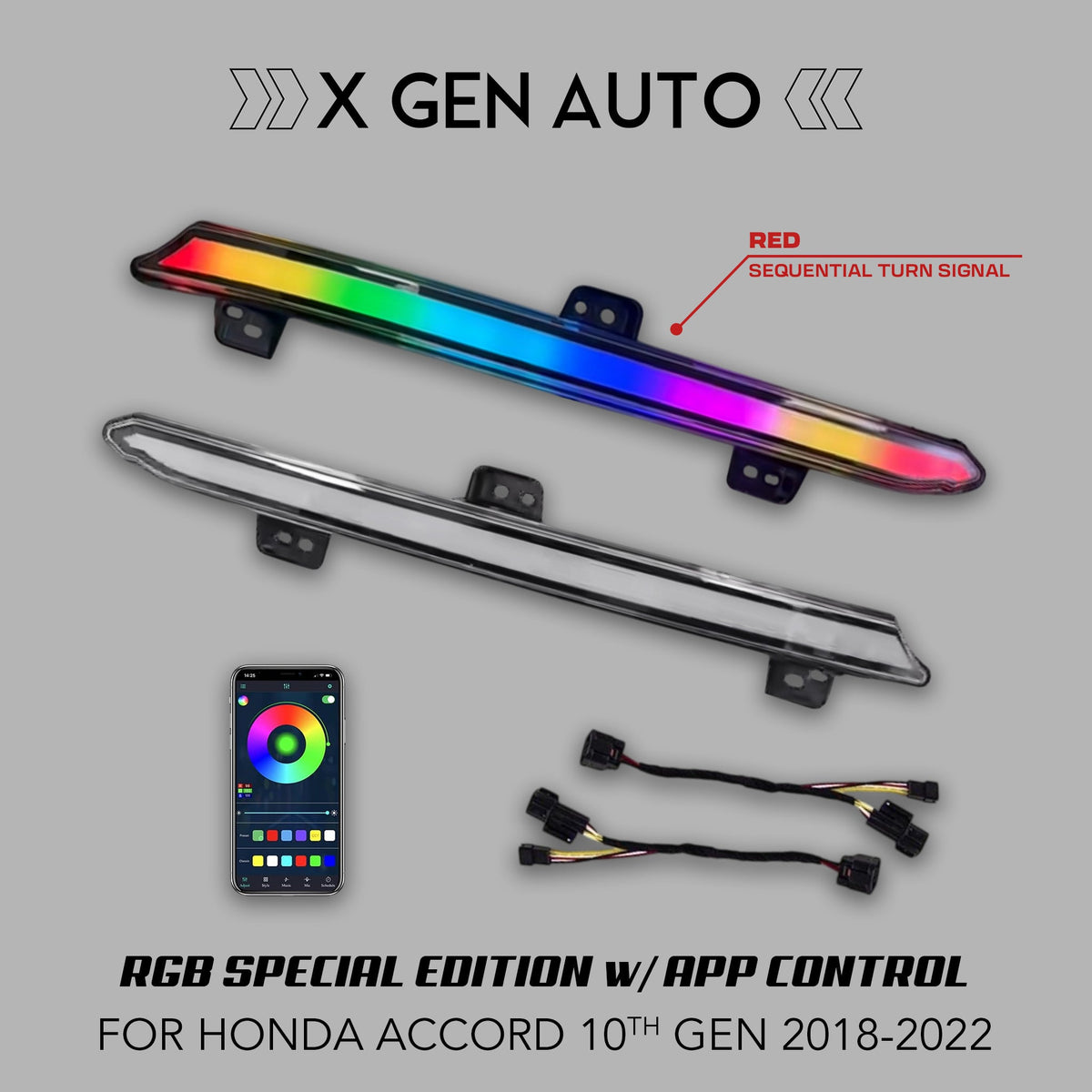 [ACCORD 2018 - 2022] V1 "OEM+ STYLE" LED BUMPER REFLECTORS - XGENAUTO