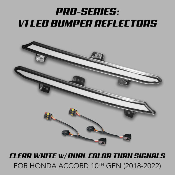 [ACCORD 2018 - 2022] V1 "OEM+ STYLE" LED BUMPER REFLECTORS - XGENAUTO