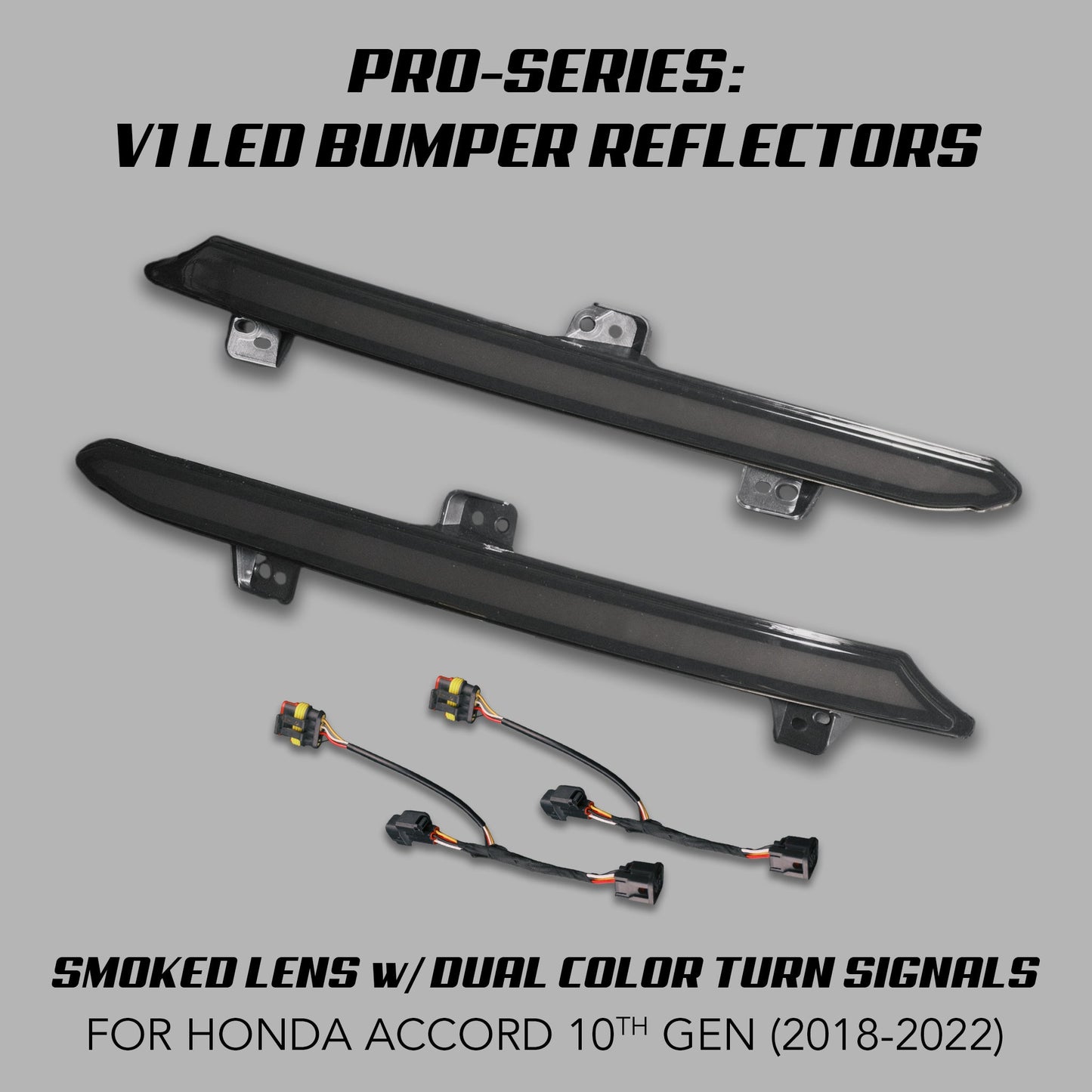 [ACCORD 2018 - 2022] V1 "OEM+ STYLE" LED BUMPER REFLECTORS - XGENAUTO
