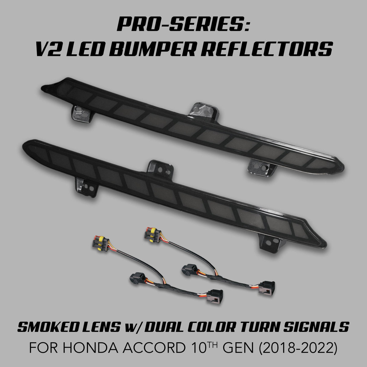 [ACCORD 2018 - 2022] V2 "RACE STYLE" LED BUMPER REFLECTORS - XGENAUTO